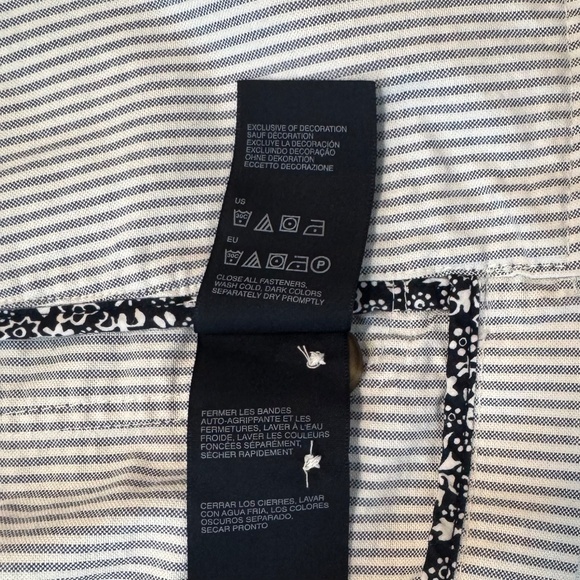 Men's NWOT Tommy Hilfiger Twill Sports Coat in White & Blue Stripe, Size M - Picture 14 of 14